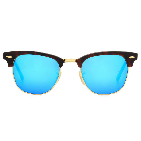 Ray-Ban Clubmaster RB3016 havana blue mirror