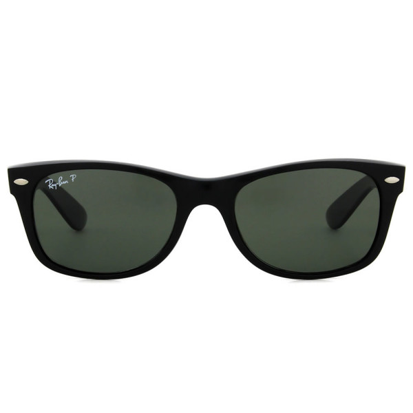 rayban new wayfarer black - grey green polarized